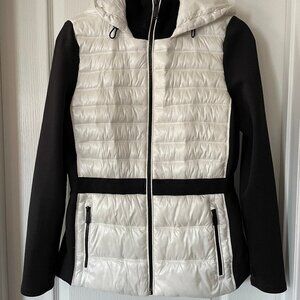 Calvin Klein Women's Puffer Jacket White/Black Size S